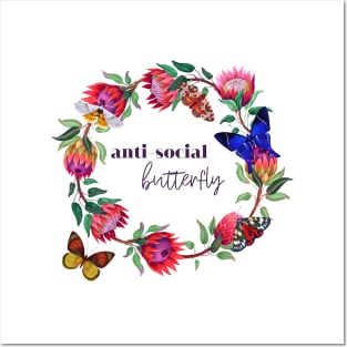 Antisocial Butterfly Posters and Art